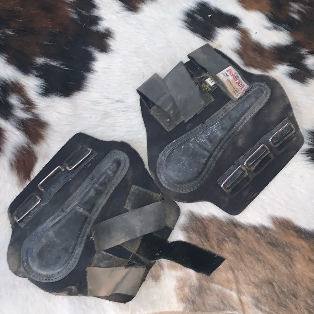 Devon Aire Black Splint Boots Size Medium